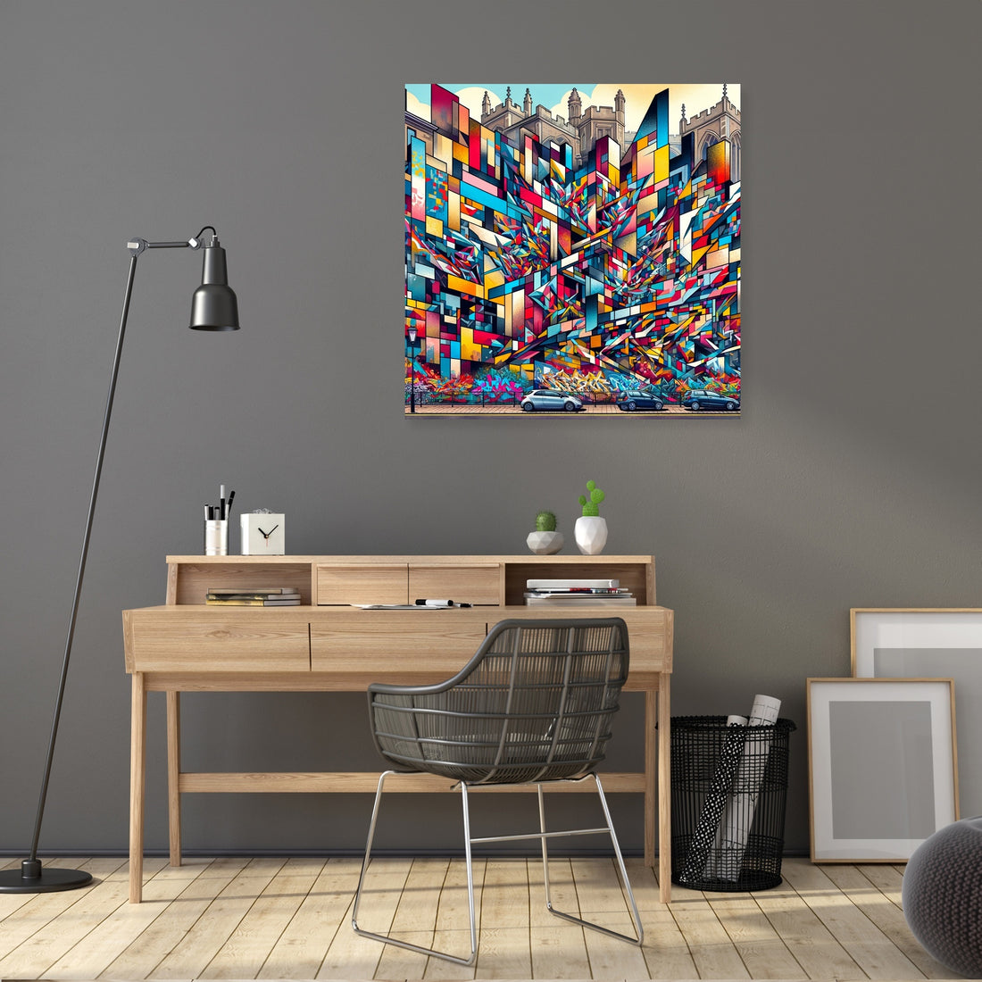 Bristol Cubist Streets Canvas - Secondary Image 5