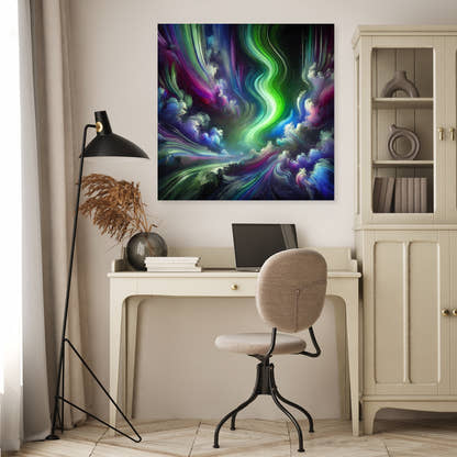 Dreamlike Northern Lights Canvas - Secondary Image 4