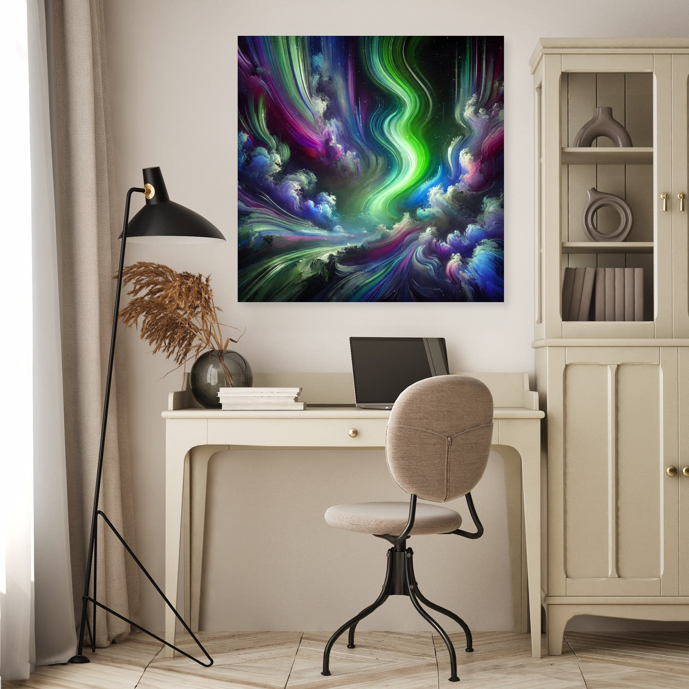 Dreamlike Northern Lights Canvas - Secondary Image 4