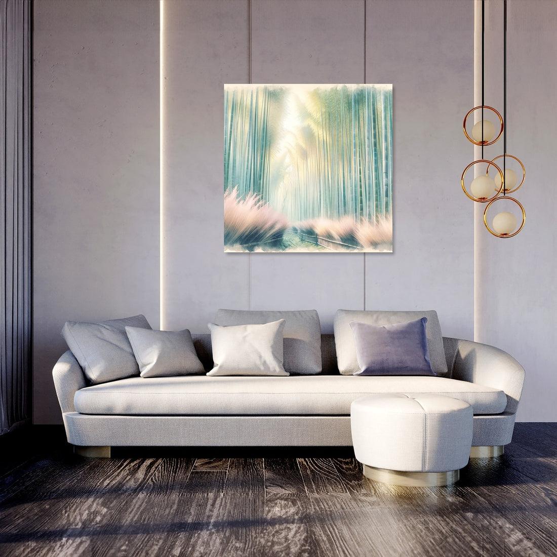 Arashiyama Bamboo Serenity Canvas - Secondary Image