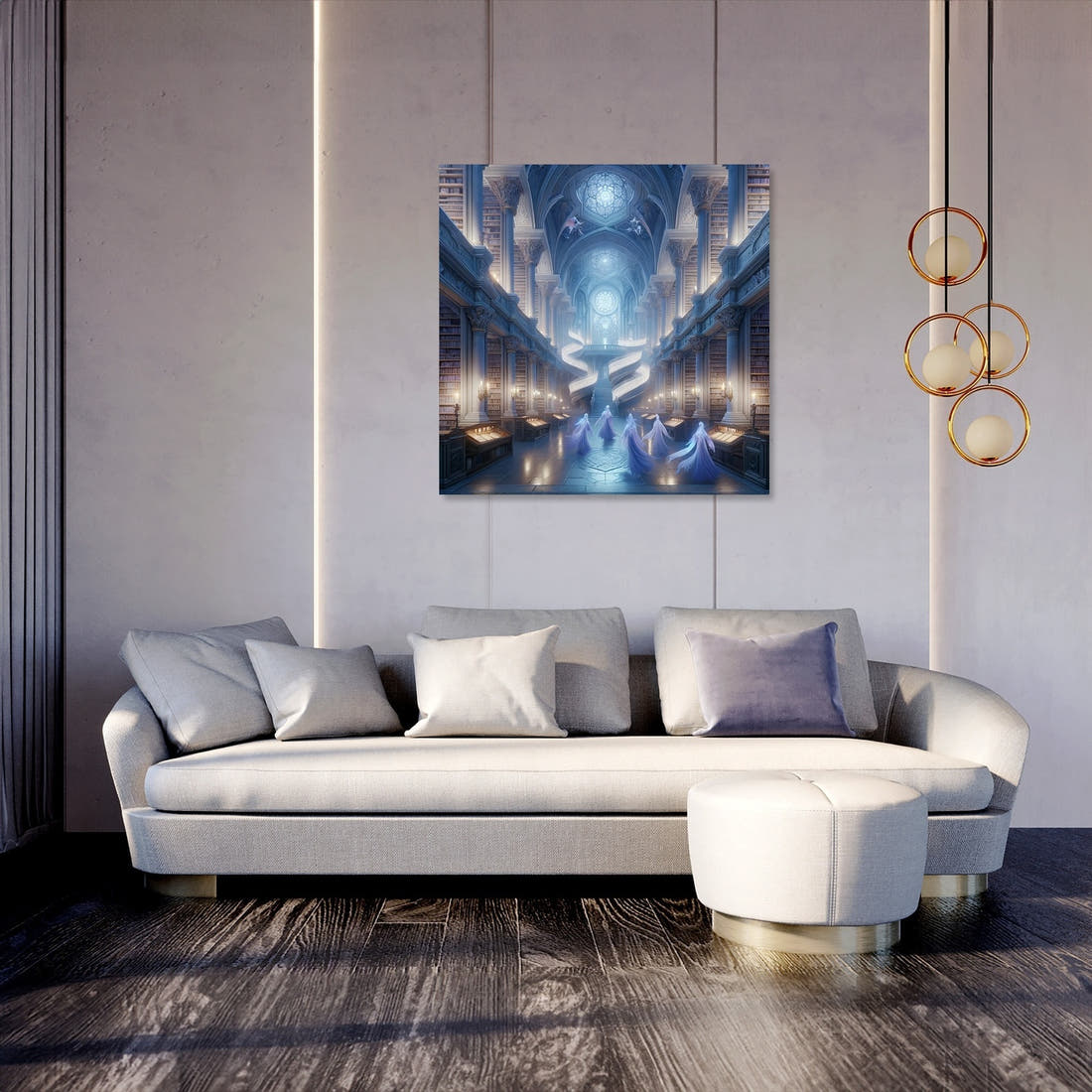 Mystic Elven Library Canvas - Secondary Image