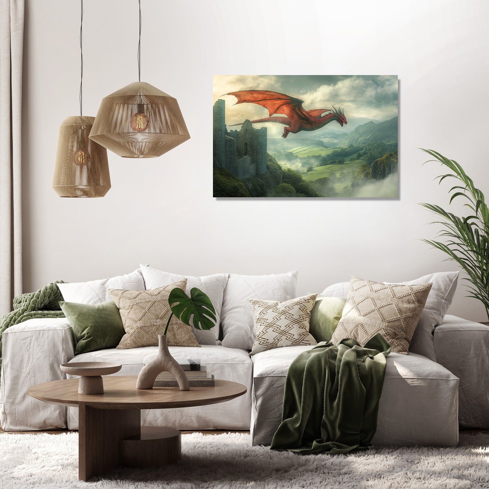 Welsh Dragon Serenity Canvas - Secondary Image 2