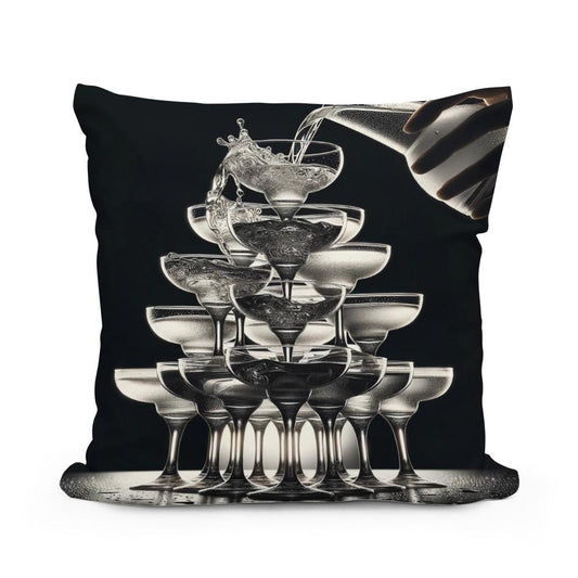 Elegance in Overflow Cotton Cushion - Main Image
