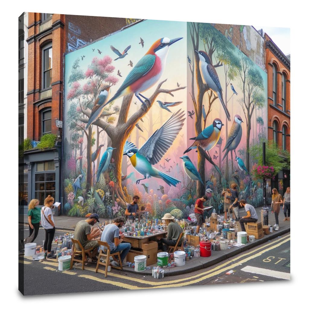 Urban Nature Mural Canvas - Main Image