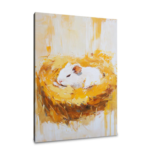 Contented Guinea Pig Canvas - Main Image