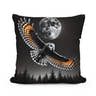 Nocturnal Flight Cotton Pillow - Main Image