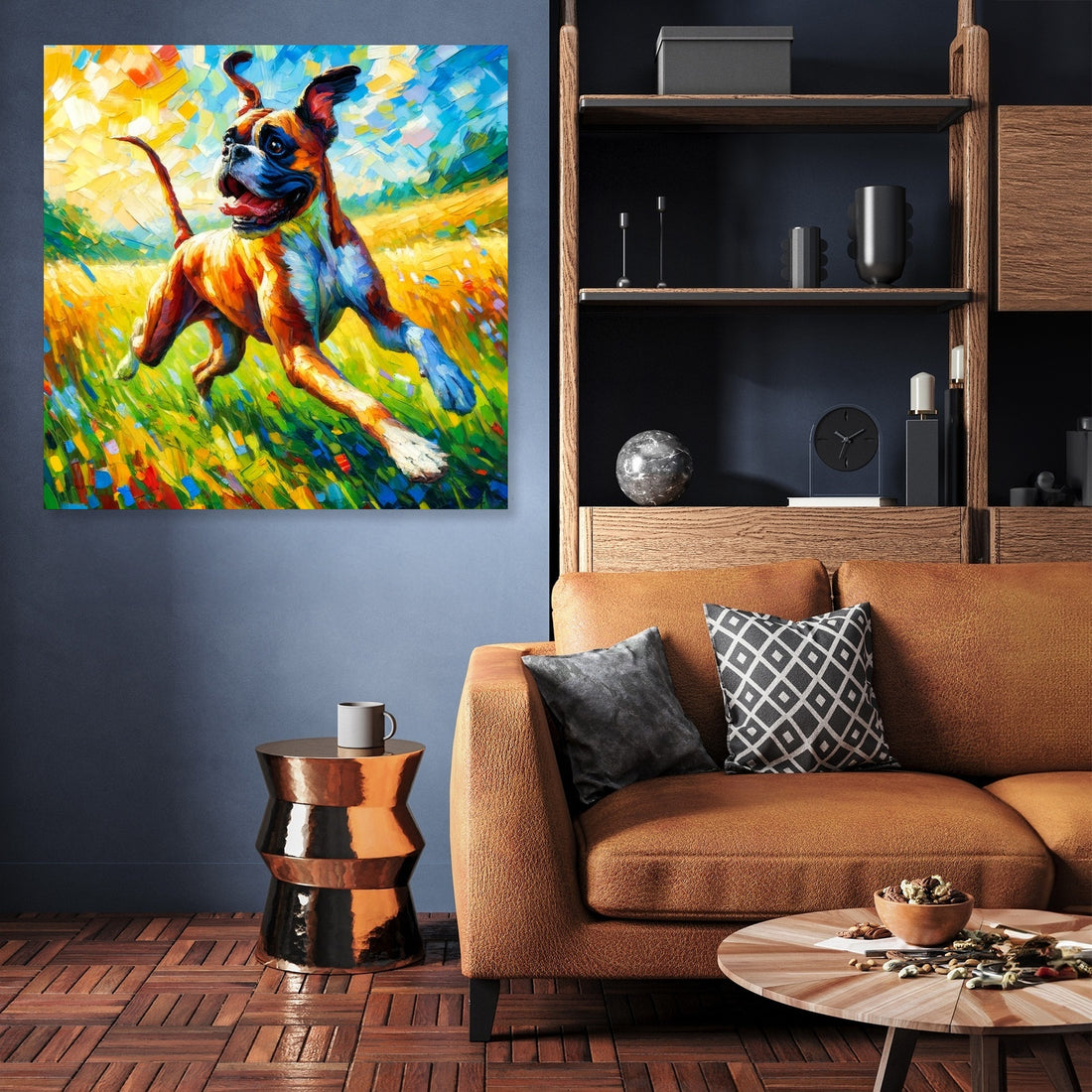 Boxer's Joyful Dance Canvas - Secondary Image 3