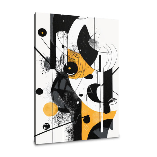Monochrome Whimsy Canvas - Main Image