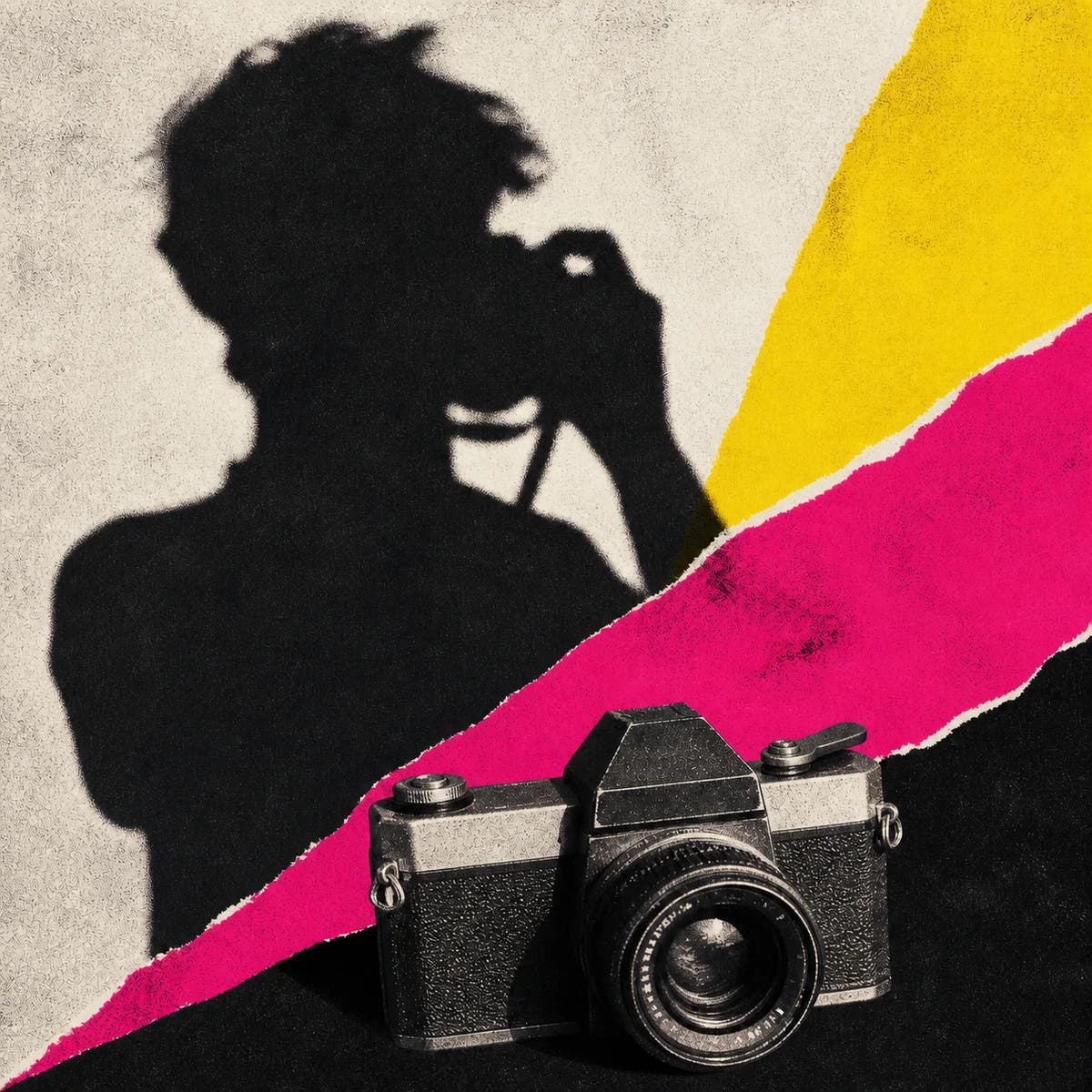 Behind The Camera Canvas - Artwork design