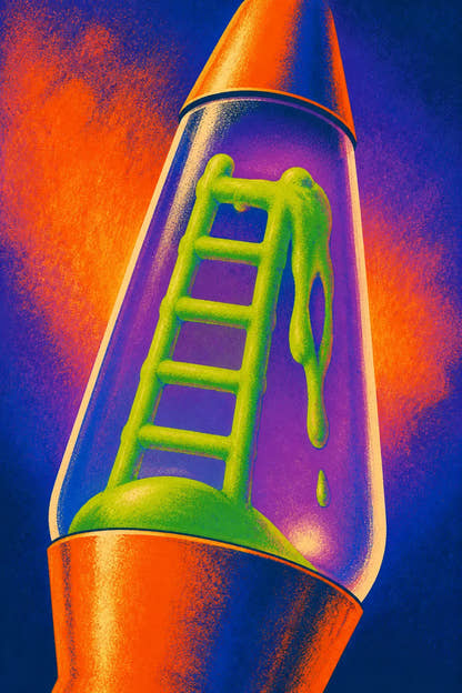 Ladder Through Lava artwork design