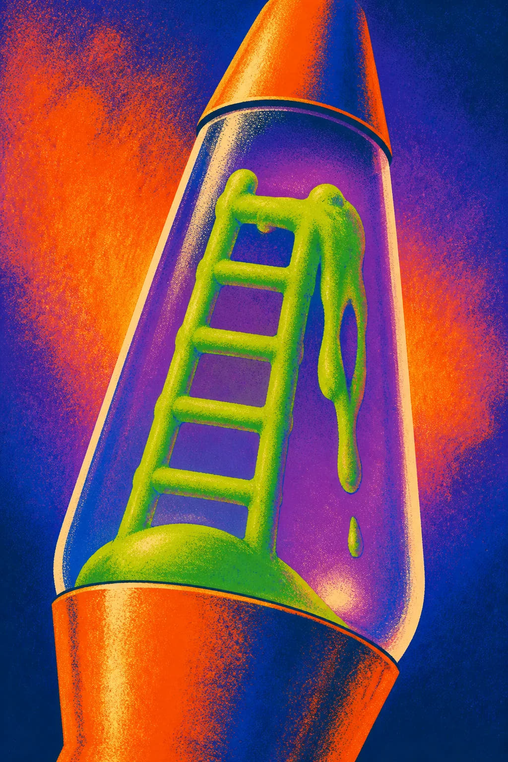 Ladder Through Lava artwork design