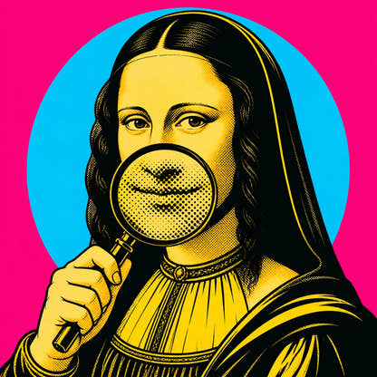 Mona Lisa — Under Scrutiny Canvas - Artwork
