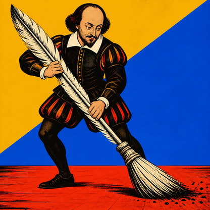 Shakespeare — Quill Work Canvas - Artwork