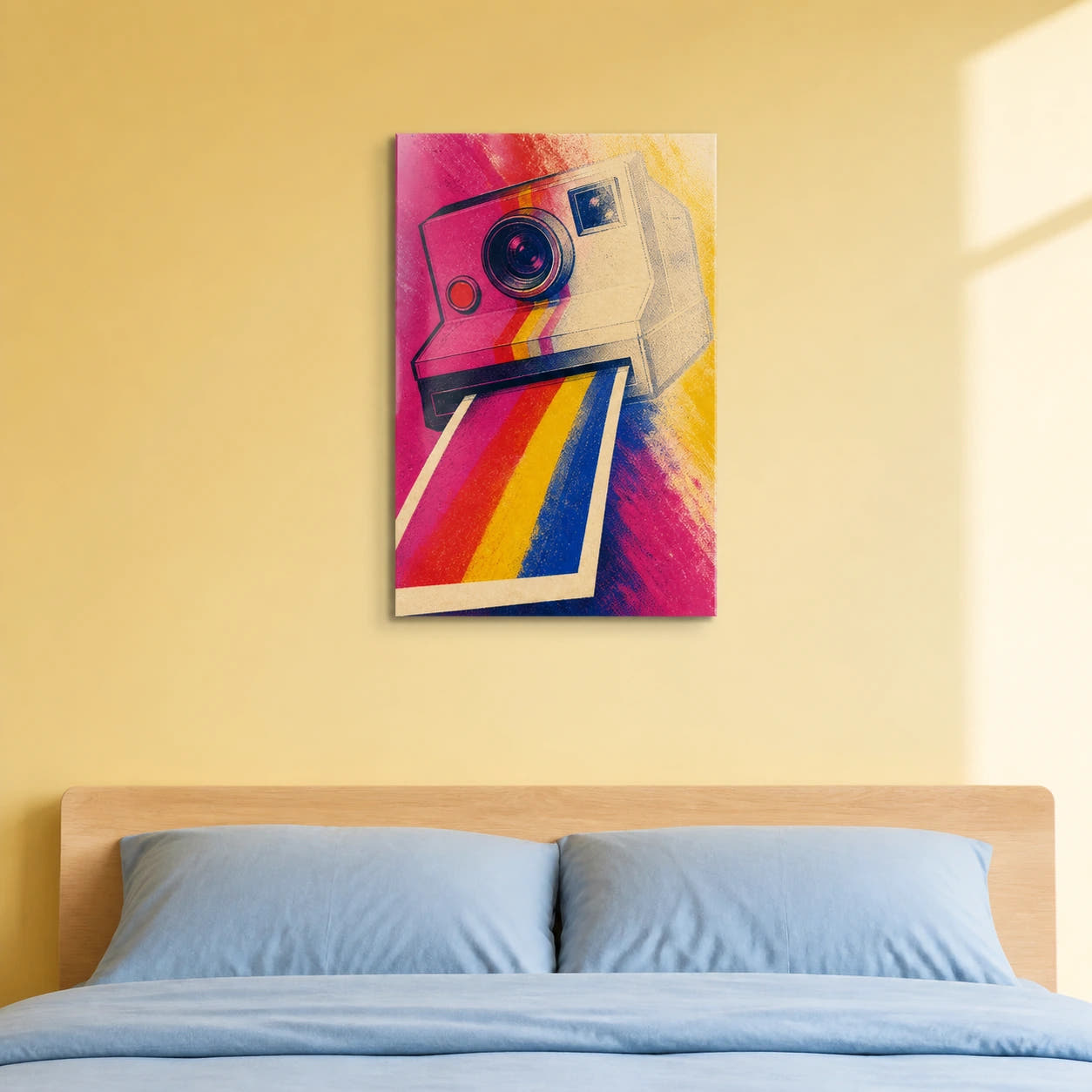 A Path Develops acrylic print in a bedroom
