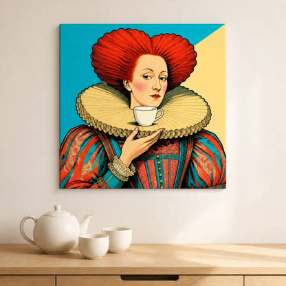 Elizabeth I — Ruff as Saucer Canvas - Lifestyle