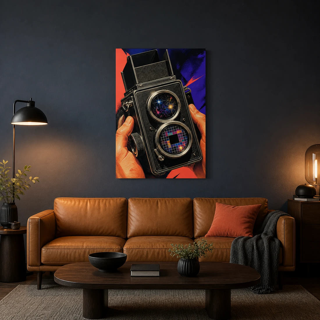Cosmic Twin-Lens Camera Canvas - Living room