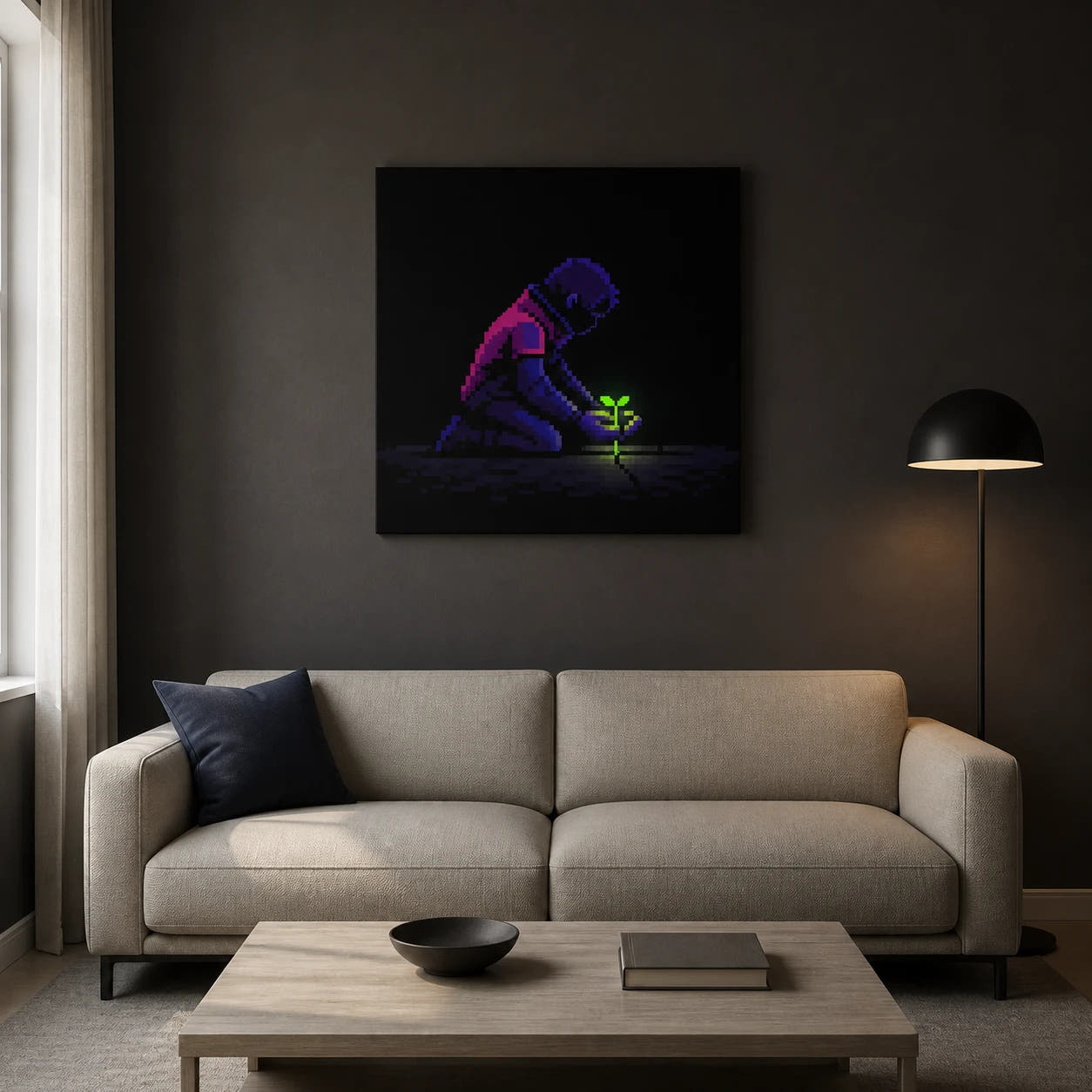 Last Green Thing Canvas - Living room