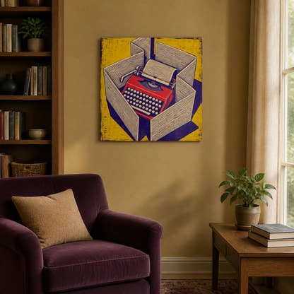 Walls Of Words Canvas - Living room