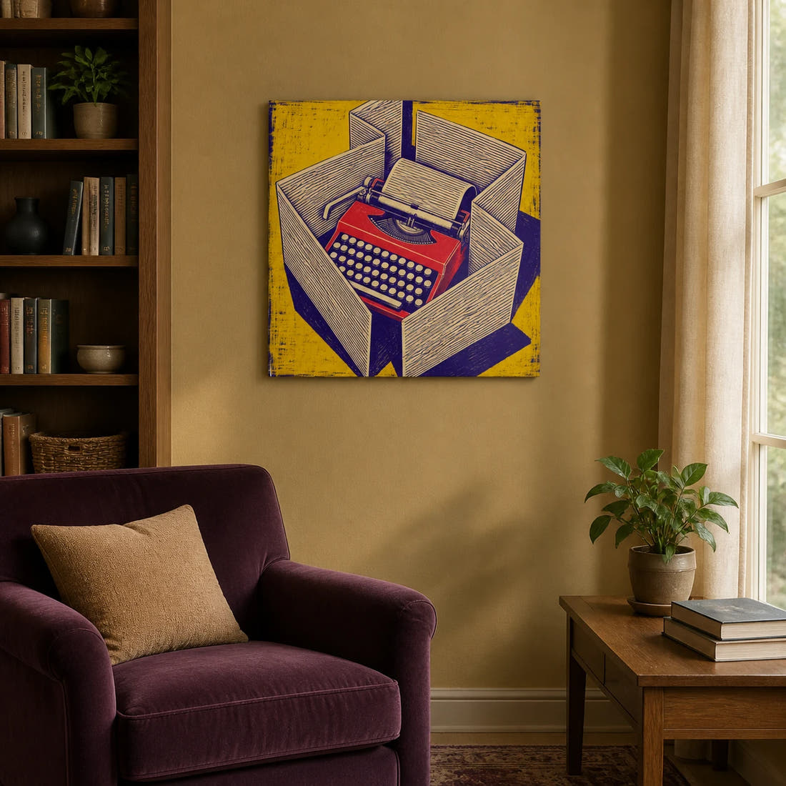 Walls Of Words Canvas - Living room