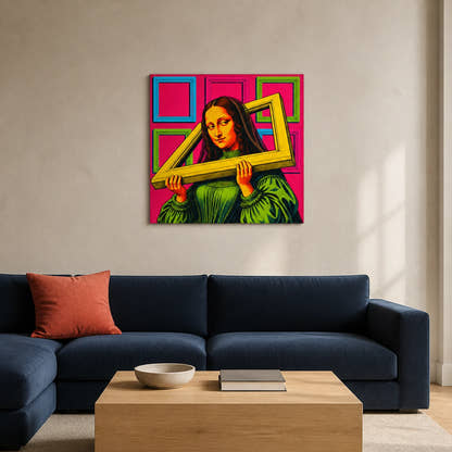 Mona Lisa — Frame Burden Canvas - Lifestyle