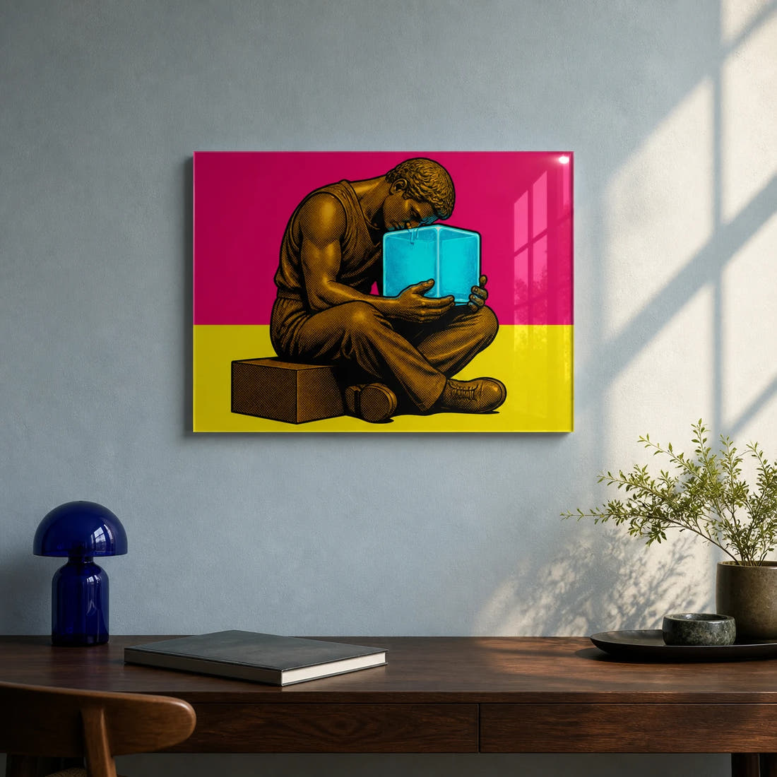 The Thinker — Cool Thought Acrylic Print - Lifestyle