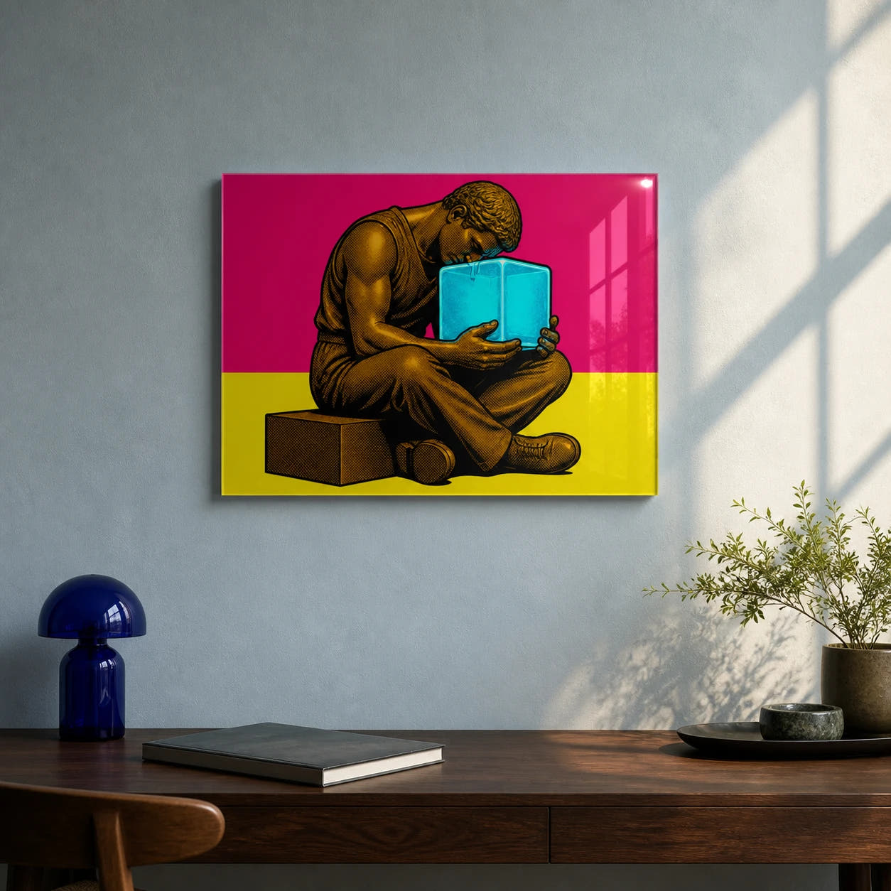 The Thinker — Cool Thought Acrylic Print - Lifestyle