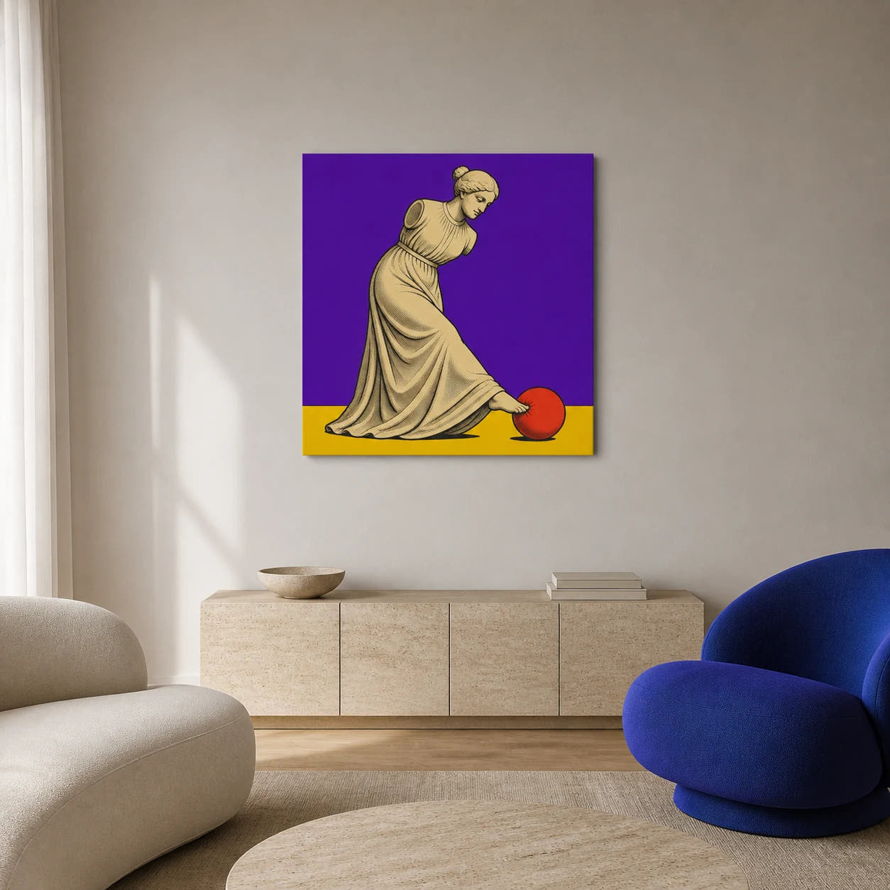 Venus de Milo — Kicks Back Canvas - Lifestyle