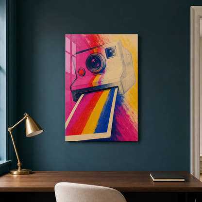 A Path Develops acrylic print in a home office