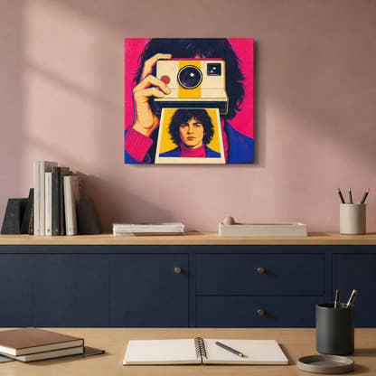 Facing The Self-Portrait Canvas - Home Office