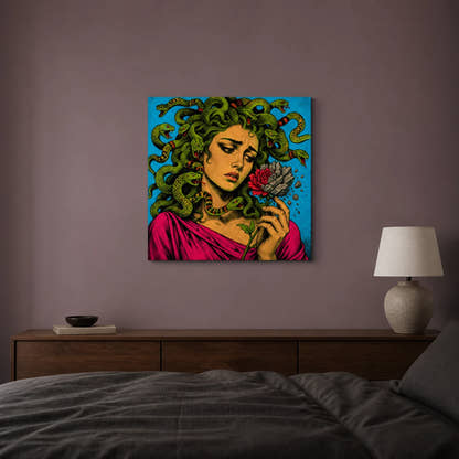 Medusa — Stone Flower Canvas - Lifestyle