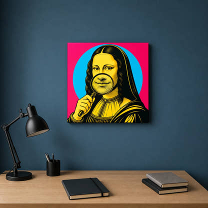 Mona Lisa — Under Scrutiny Canvas - Lifestyle