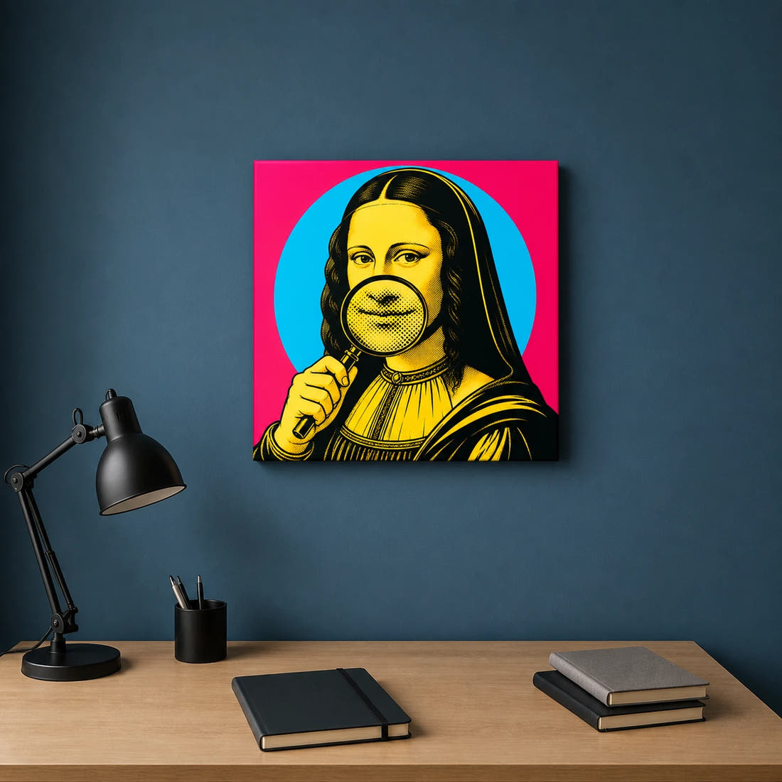 Mona Lisa — Under Scrutiny Canvas - Lifestyle