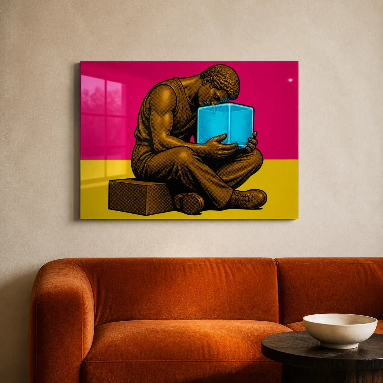 The Thinker — Cool Thought Acrylic Print - Lifestyle