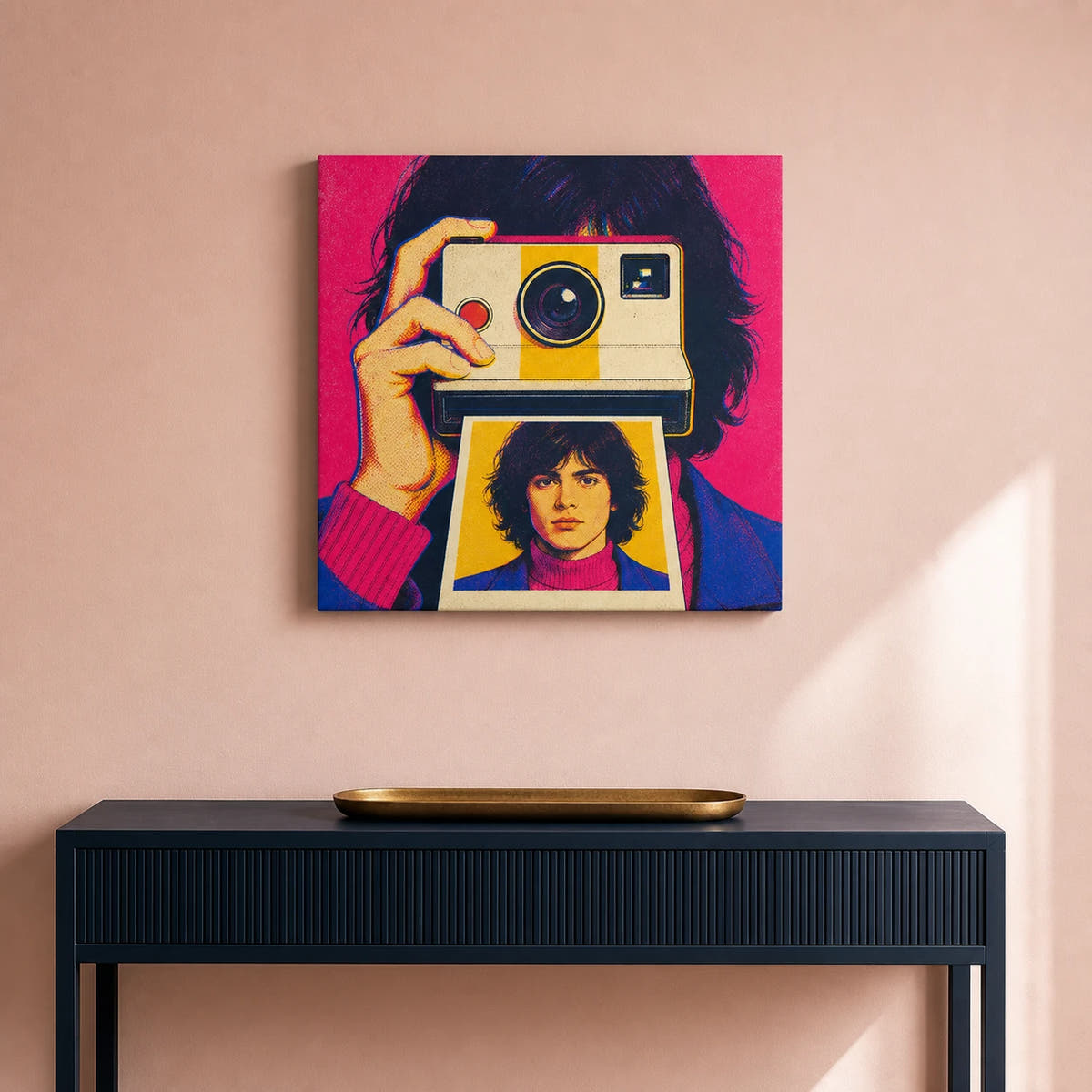 Facing The Self-Portrait Canvas - Hallway Entry