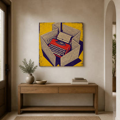 Walls Of Words Canvas - Hallway entry