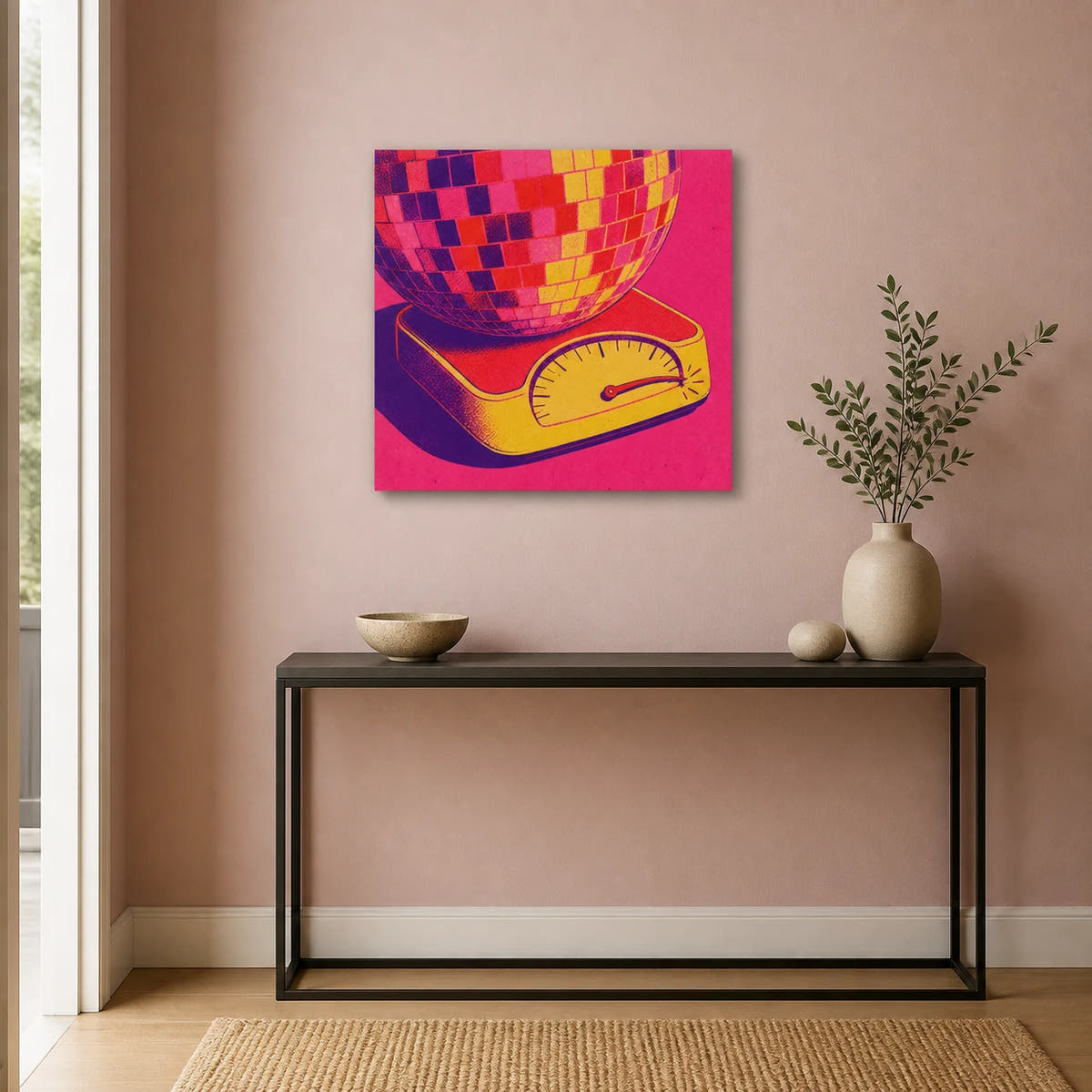 Weight Of The Night Canvas - Hallway entry
