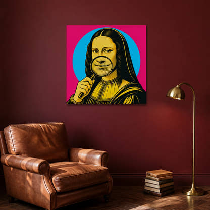 Mona Lisa — Under Scrutiny Canvas - Lifestyle