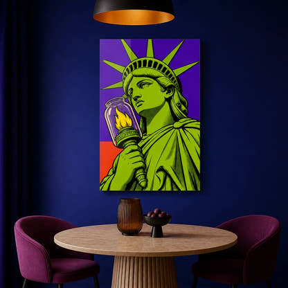 Statue of Liberty — Liberty Under Glass Acrylic Print - Lifestyle