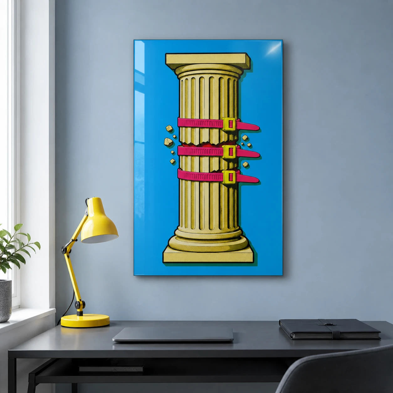 Temporary Support Acrylic Print - Lifestyle
