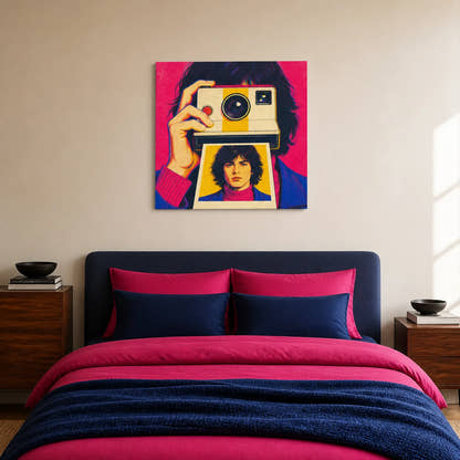 Facing The Self-Portrait Canvas - Bedroom