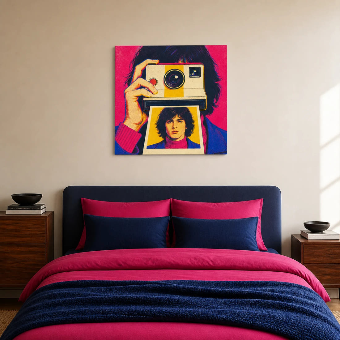 Facing The Self-Portrait Canvas - Bedroom