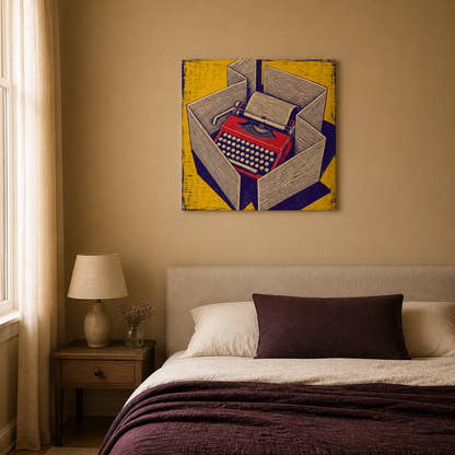 Walls Of Words Canvas - Bedroom