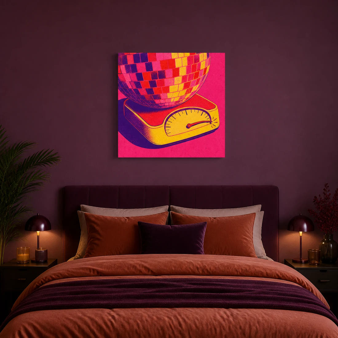 Weight Of The Night Canvas - Bedroom