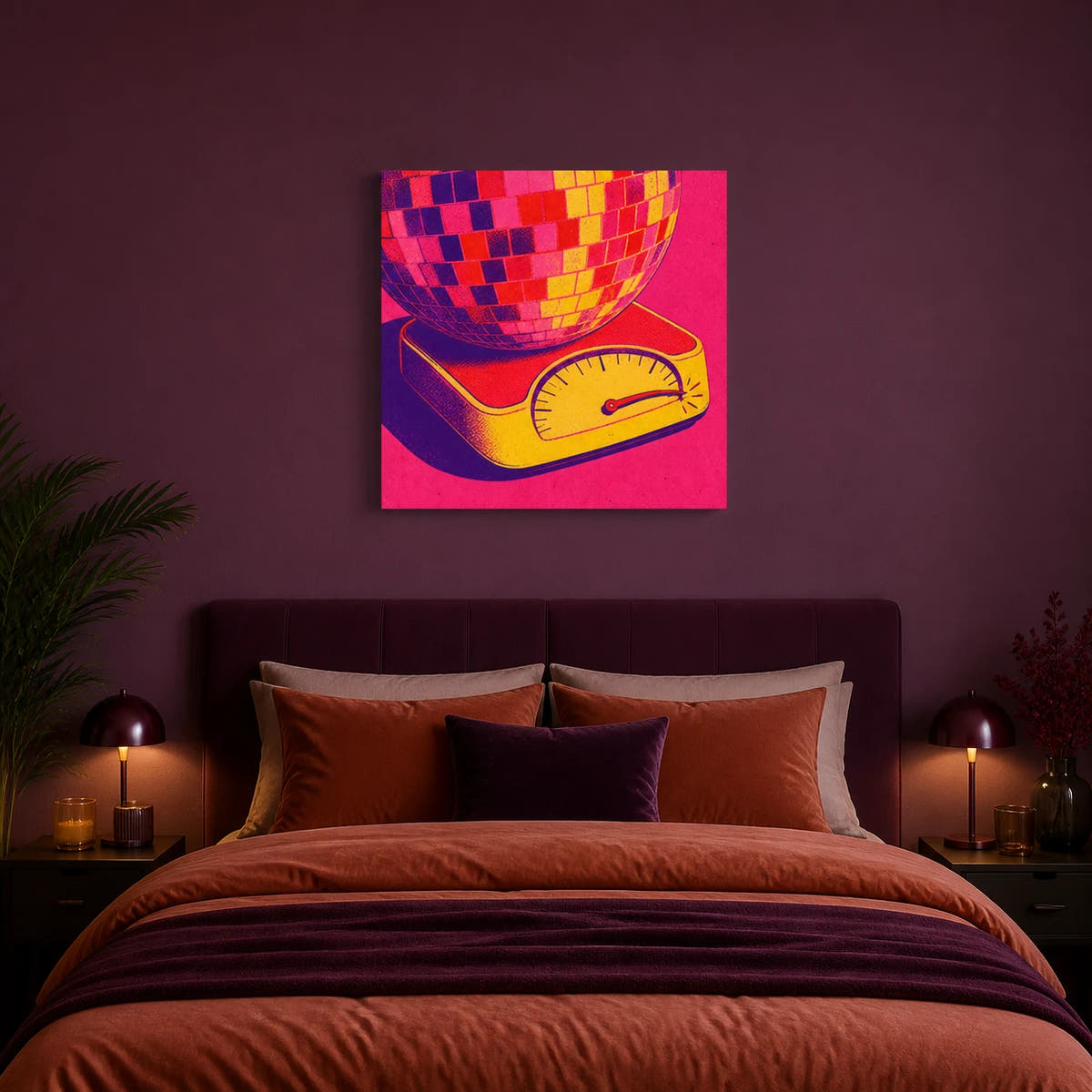 Weight Of The Night Canvas - Bedroom