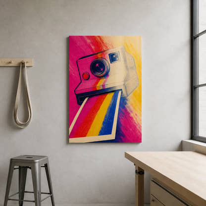 A Path Develops acrylic print in a creative studio