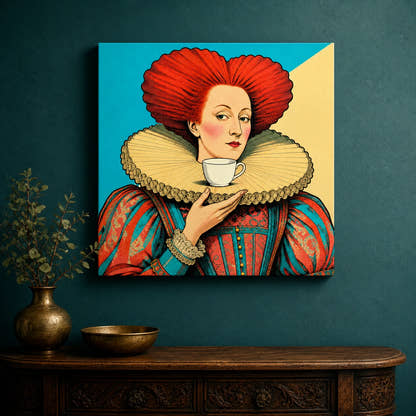 Elizabeth I — Ruff as Saucer Canvas - Lifestyle