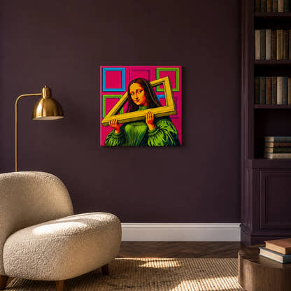 Mona Lisa — Frame Burden Canvas - Lifestyle