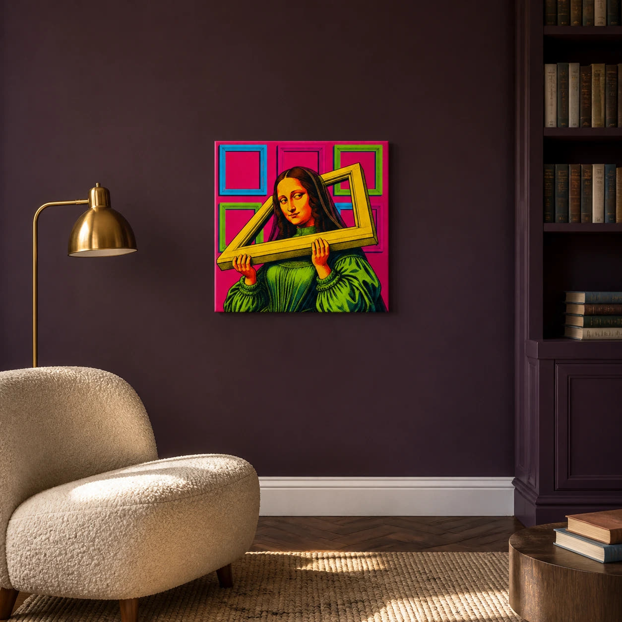 Mona Lisa — Frame Burden Canvas - Lifestyle