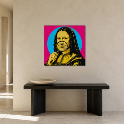 Mona Lisa — Under Scrutiny Canvas - Lifestyle