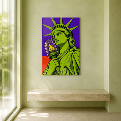 Statue of Liberty — Liberty Under Glass Acrylic Print - Lifestyle